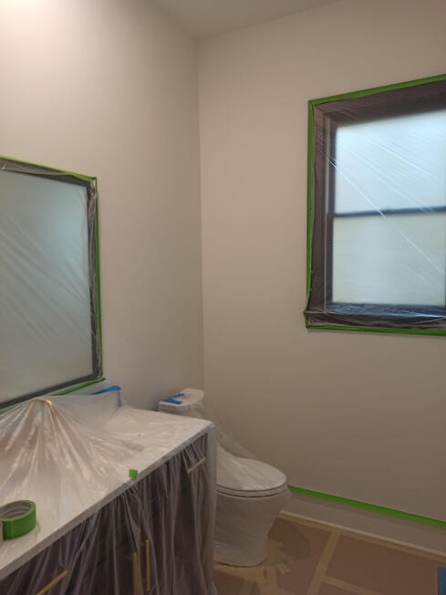 Bathroom Accent Wall Project 1